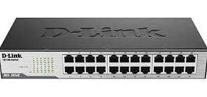 Dlink 24Port Fast Ethernet Rack MountDesktop Switch DES1024D
