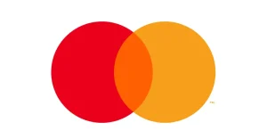 Mastercard logo: two overlapping red and orange circles forming a Venn-like shape, symbol of the payment brand.